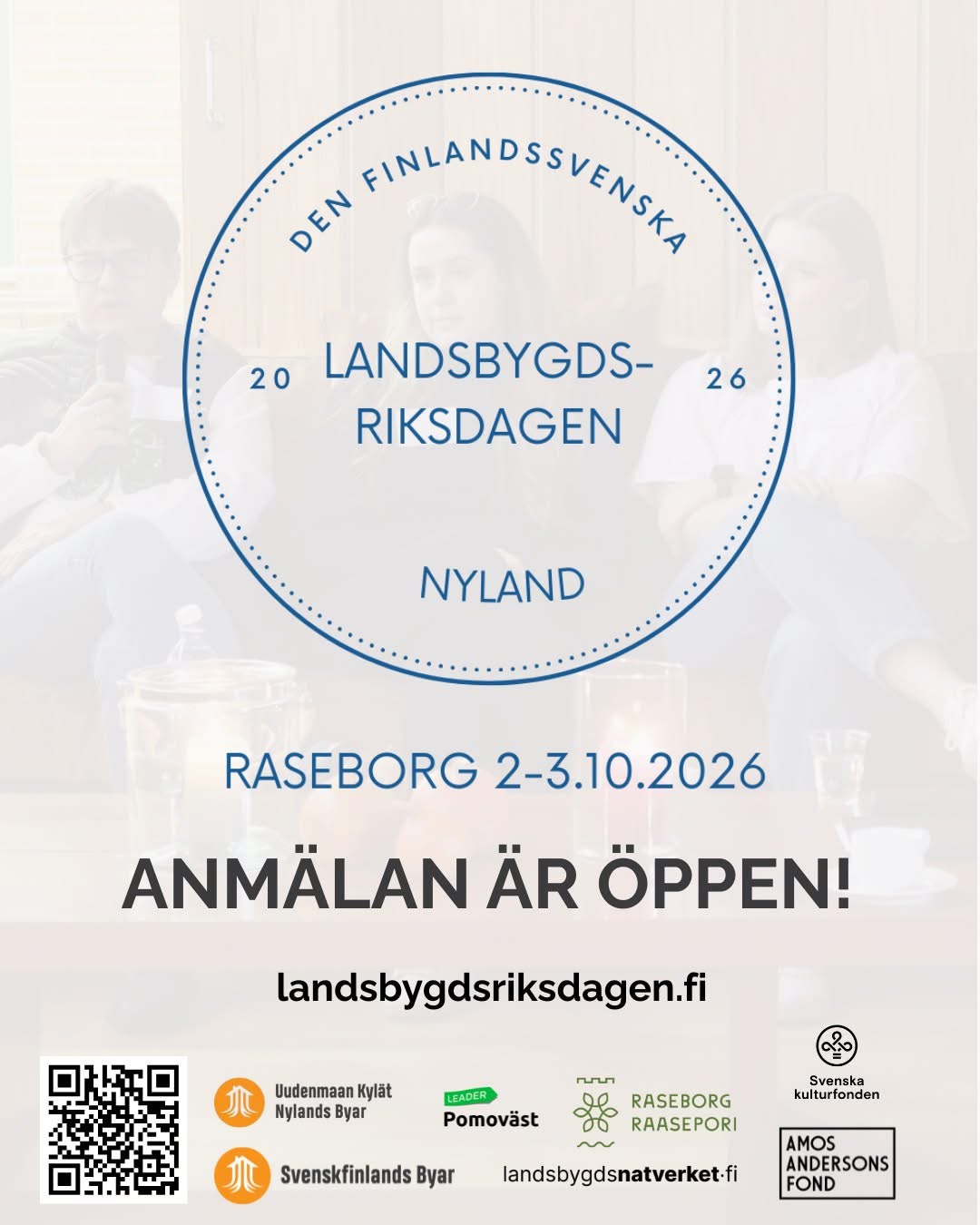Kom med på Finlandssvenska landsbygdsriksdagen för nätverkan och inspiration featured image